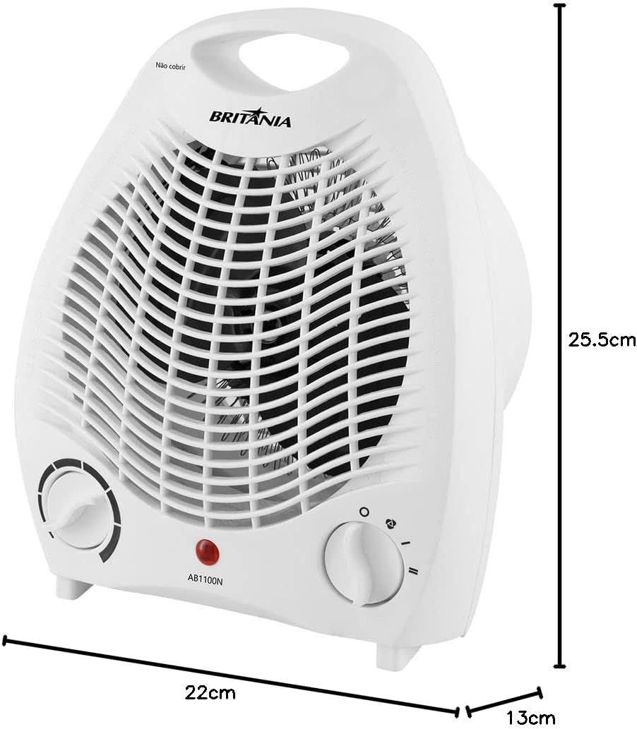 Aquecedor Elétrico 2 em 1 Britânia AB1100N 1500W 110V — foto 4