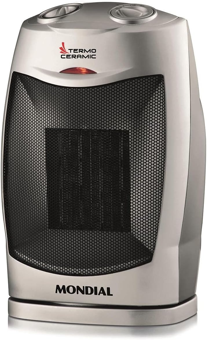 Aquecedor Termo Ceramic Mondial A-05 1500W 110V Preto Prata — foto 4