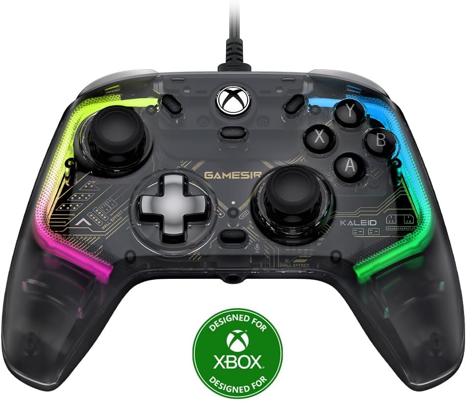 GameSir Kaleid Controlador com Fio para Xbox - Alavancas Hall e Gatilhos Analógicos