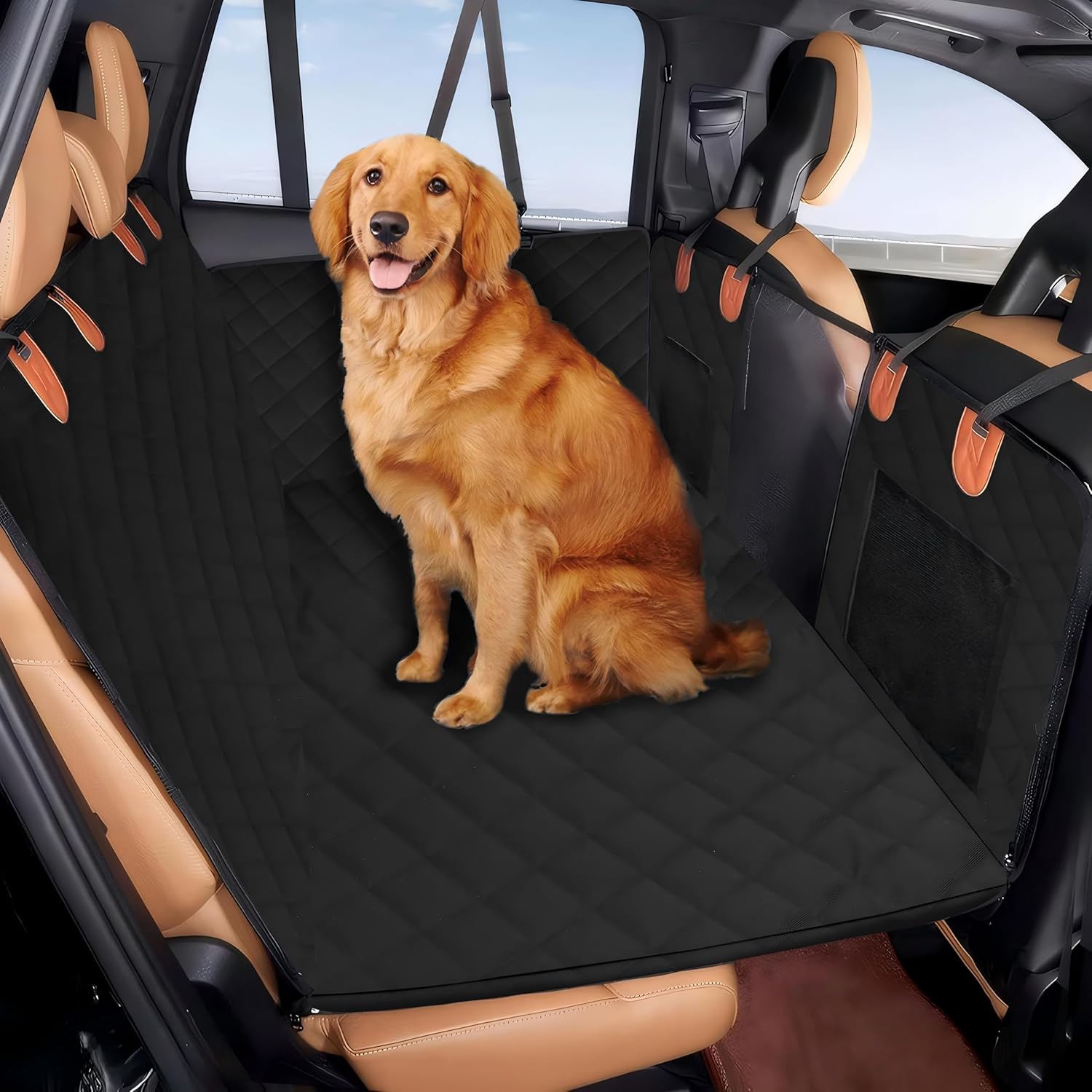 INSMEER Capa Protetora para Carro Pet 7 em 1 - Impermeável, Fundo Rígido, Lavável, Ajuste Universal