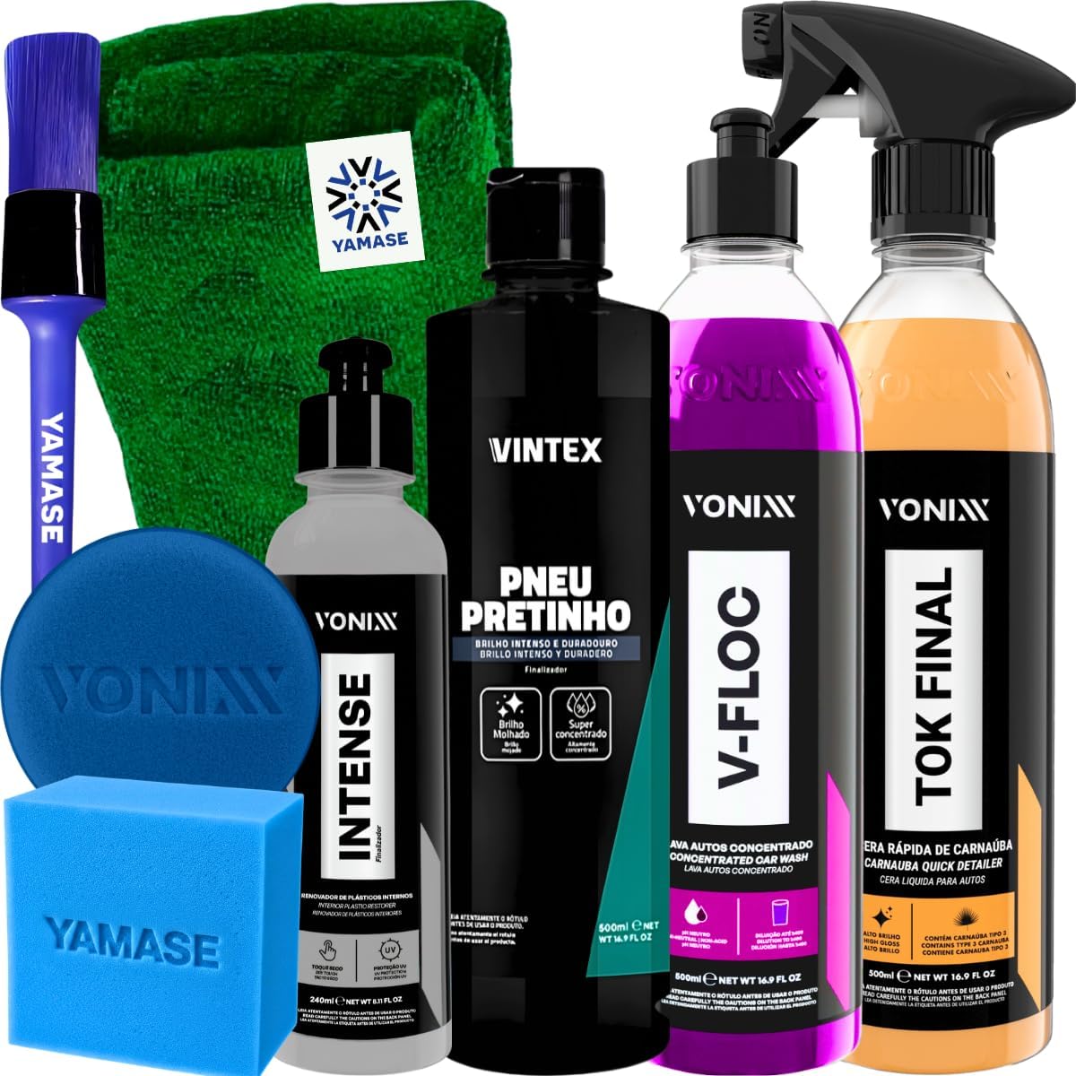 Kit Vonixx V-Floc 500ml e Intense 240ml - Produtos para Limpeza Automotiva
