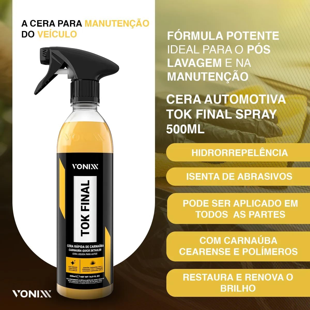 Kit Vonixx V-Floc 500ml e Intense 240ml - Produtos para Limpeza Automotiva — foto 5