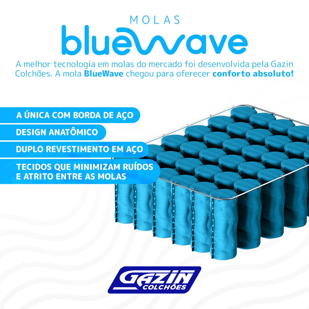 Colchão Casal Molas BlueWave Gazin Dijon 138x188 — foto 6