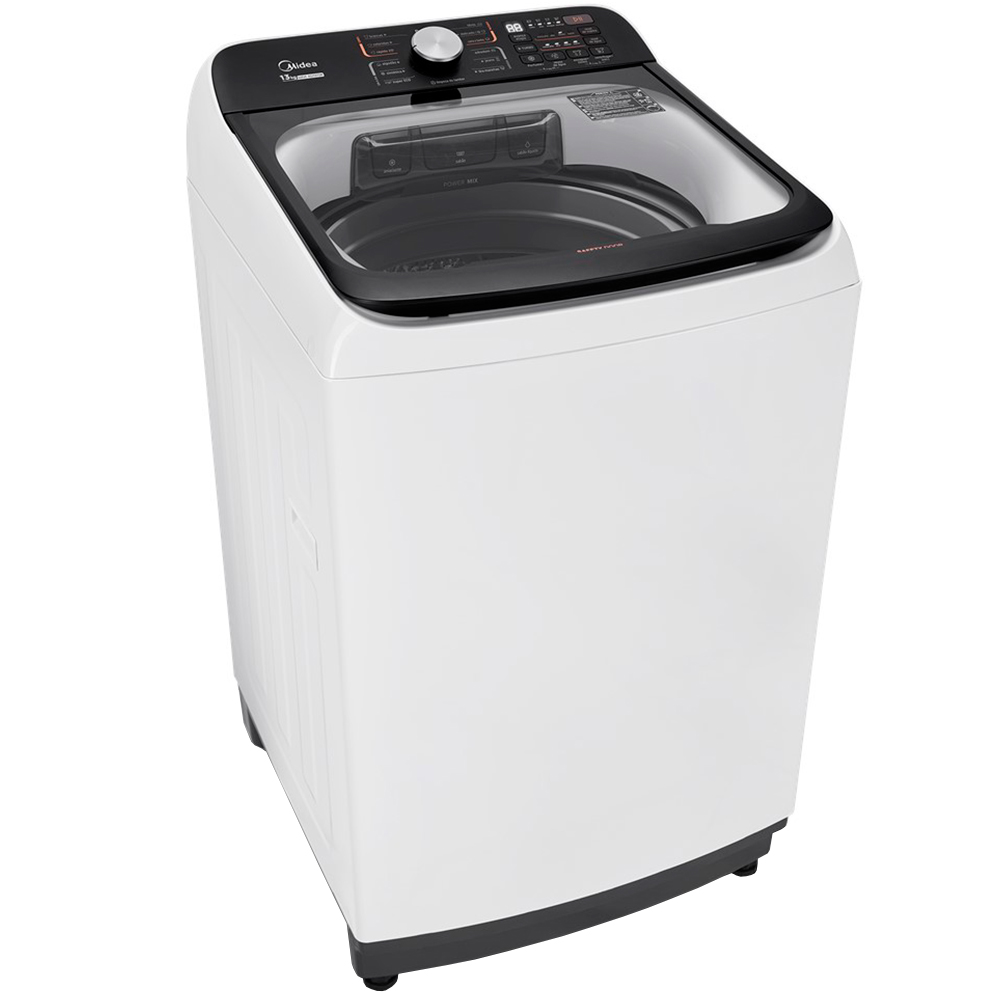 Máquina de Lavar Midea Wave Agitador 13kg Automática Cesto Inox