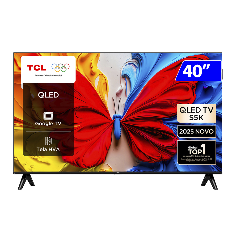 Smart TV TCL QLED 40" Full HD Wi-Fi Android 40S5K