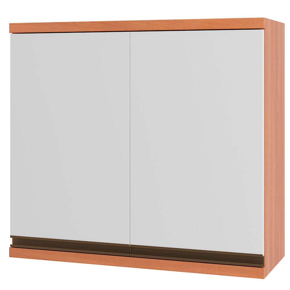 Armário Aéreo 80cm 2 Portas MDP Macadamia Telasul