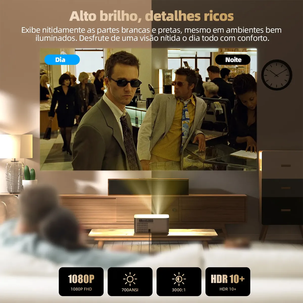 Projetor Bettdow Ac1071 1080p 1000ansi Lumens Wi-fi — foto 4