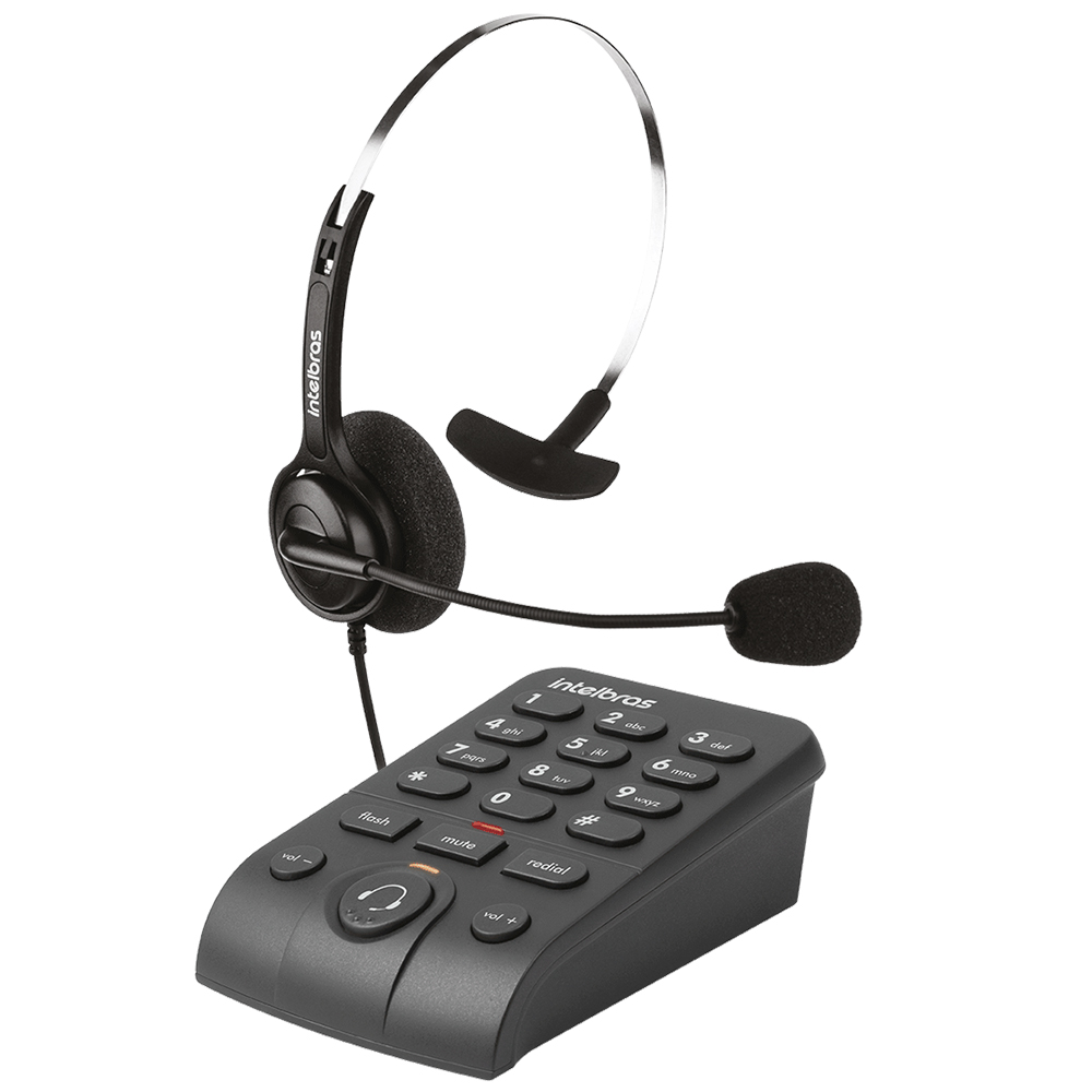 Telefone Headset Intelbras HSB 40 com Teclado