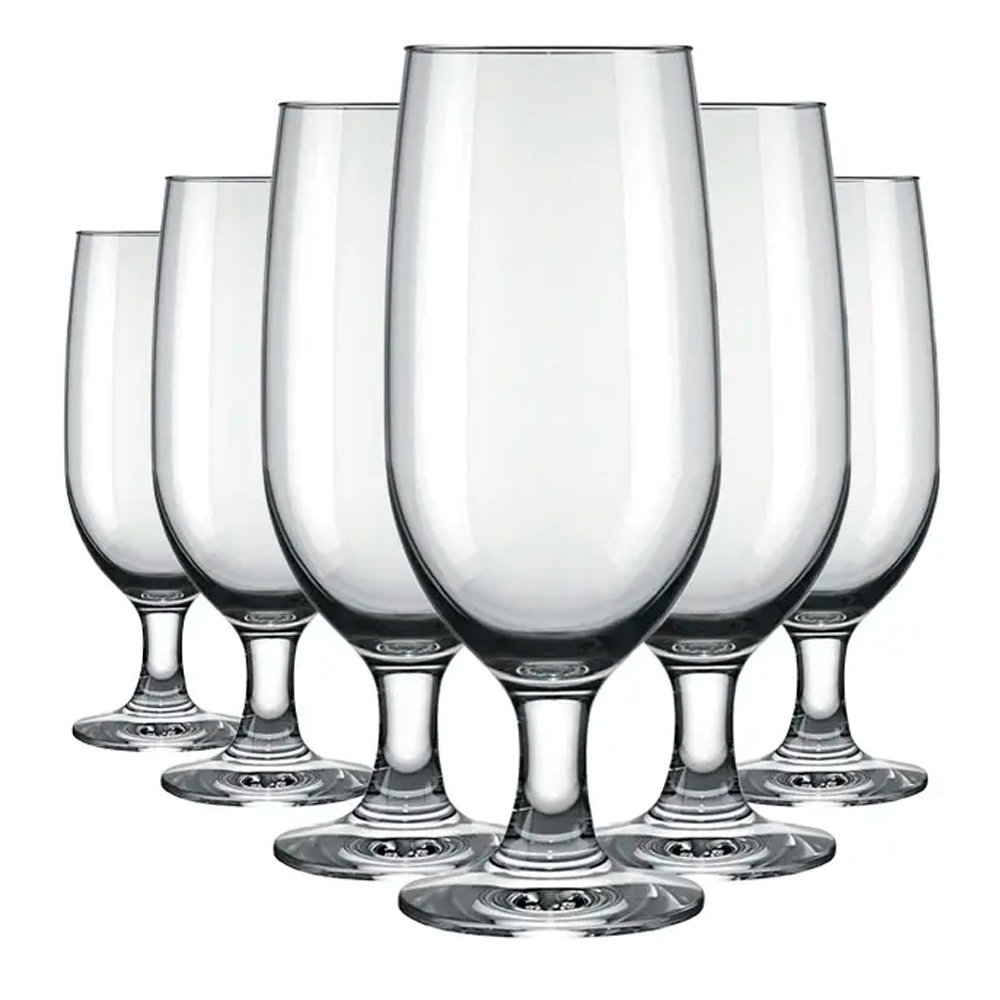 Jogo de Taças de Vidro 300mL 6 Peças Floripa Nadir
