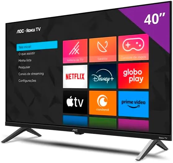 Smart TV AOC 40" Roku TV DLED Full HD 40S5045/78G